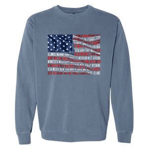 Usa Flag American Veterans Day Military Army Soldier Gift Garment-Dyed Sweatshirt