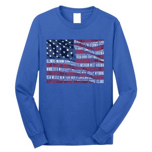 Usa Flag American Veterans Day Military Army Soldier Gift Long Sleeve Shirt