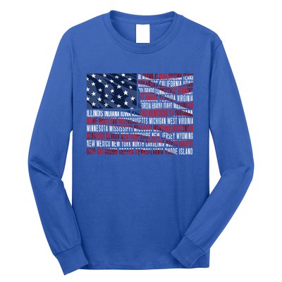 Usa Flag American Veterans Day Military Army Soldier Gift Long Sleeve Shirt