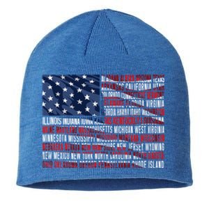 Usa Flag American Veterans Day Military Army Soldier Gift Sustainable Beanie