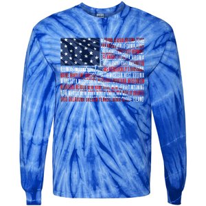 Usa Flag American Veterans Day Military Army Soldier Gift Tie-Dye Long Sleeve Shirt