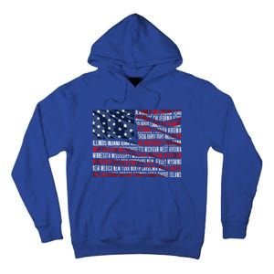 Usa Flag American Veterans Day Military Army Soldier Gift Tall Hoodie