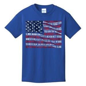 Usa Flag American Veterans Day Military Army Soldier Gift Kids T-Shirt