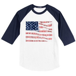 Usa Flag American Veterans Day Military Army Soldier Gift Baseball Sleeve Shirt