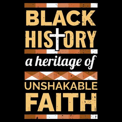 Unshakeable Faith Black History Month BLM Melanin Christian T-Shirt