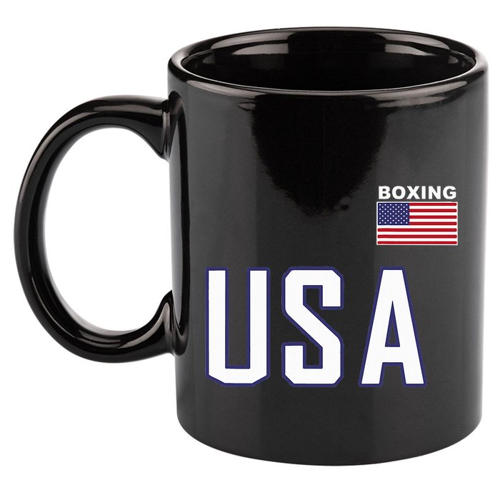 Usa Flag Boxing Cool Boxer Training Equipment 11oz C Handle Ceramic Mug