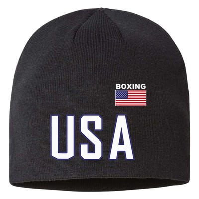 Usa Flag Boxing Cool Boxer Training Equipment Sustainable Beanie