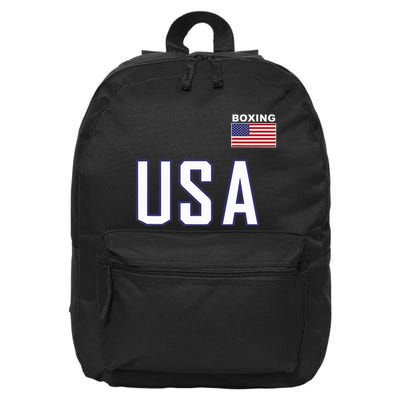 Usa Flag Boxing Cool Boxer Training Equipment 16 in Basic Backpack