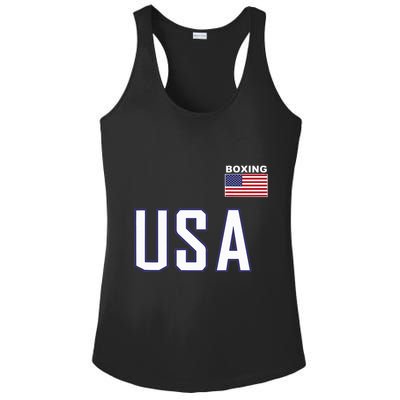 Usa Flag Boxing Cool Boxer Training Equipment Ladies PosiCharge Competitor Racerback Tank