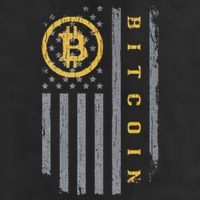 Usa Flag Bitcoin Distressed Digital Currency Btc Crypto Coin Cool Comfort Performance Bucket Hat