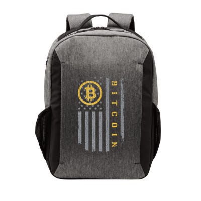 Usa Flag Bitcoin Distressed Digital Currency Btc Crypto Coin Vector Backpack