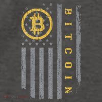Usa Flag Bitcoin Distressed Digital Currency Btc Crypto Coin Vector Backpack