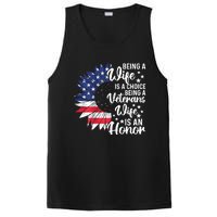 Us Flag Being A Veterans Wife Is An Honor Patriotic Veterans Day Gift PosiCharge Competitor Tank