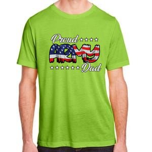 Us Flag Bold Proud Army Dad Gift Adult ChromaSoft Performance T-Shirt