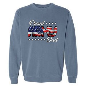 Us Flag Bold Proud Army Dad Gift Garment-Dyed Sweatshirt