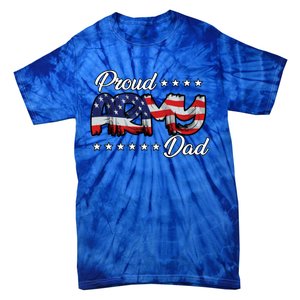 Us Flag Bold Proud Army Dad Gift Tie-Dye T-Shirt