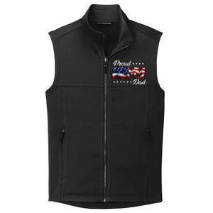 Us Flag Bold Proud Army Dad Gift Collective Smooth Fleece Vest