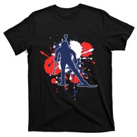 USA Flag Biathlonist American Biathlon T-Shirt