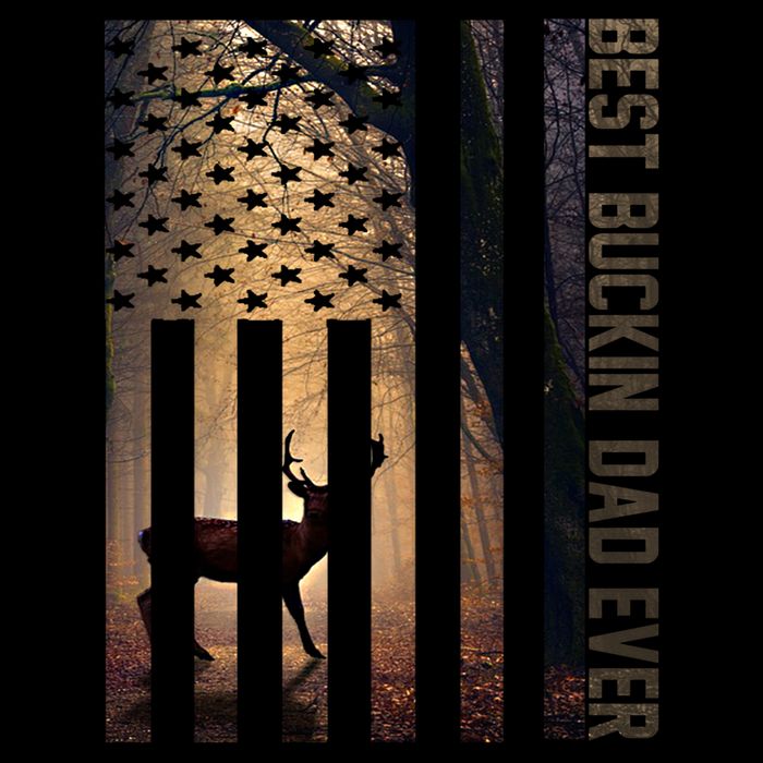 Usa Flag Best Buckin Dad Ever Deer Hunting Fathers Day Gift Meaningful Gift Doggie Tank