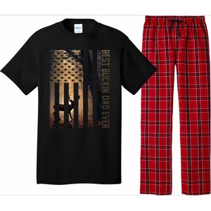 Usa Flag Best Buckin Dad Ever Deer Hunting Fathers Day Gift Meaningful Gift Pajama Set