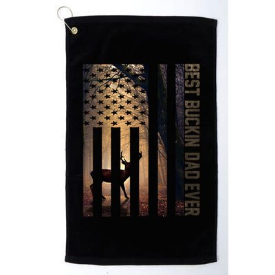 Usa Flag Best Buckin Dad Ever Deer Hunting Fathers Day Gift Meaningful Gift Golf Towel
