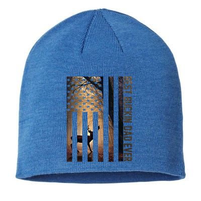 Usa Flag Best Buckin Dad Ever Deer Hunting Fathers Day Gift Meaningful Gift Sustainable Beanie