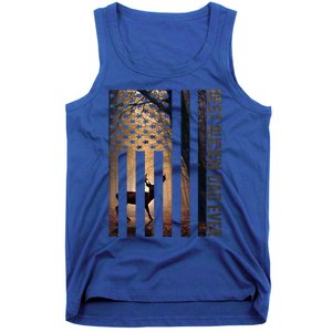 Usa Flag Best Buckin Dad Ever Deer Hunting Fathers Day Gift Meaningful Gift Tank Top