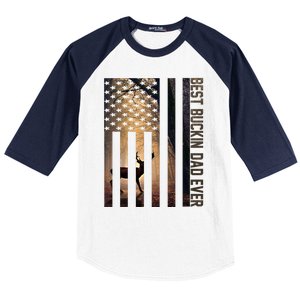 Usa Flag Best Buckin Dad Ever Deer Hunting Fathers Day Gift Meaningful Gift Baseball Sleeve Shirt