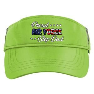 Us Flag Bold Proud Air Force Step Dad Gift Adult Drive Performance Visor