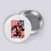 Usa Flag Bigfoot Running 4th Of July Button