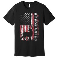 USA Flag Best Buckin Pappy Ever Deer Hunting Fathers Day Premium T-Shirt