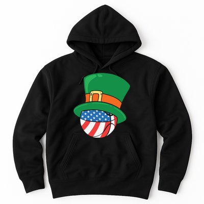 USA Flag Baseball Leprechaun Patrick Hoodie