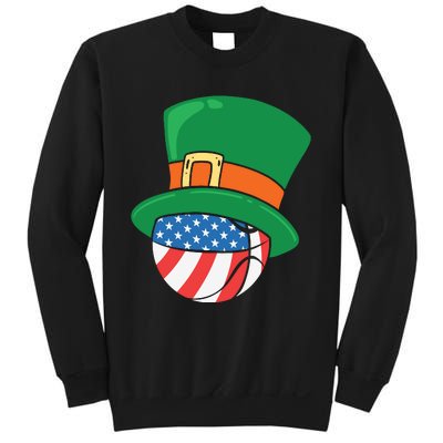 USA Flag Baseball Leprechaun Patrick Sweatshirt