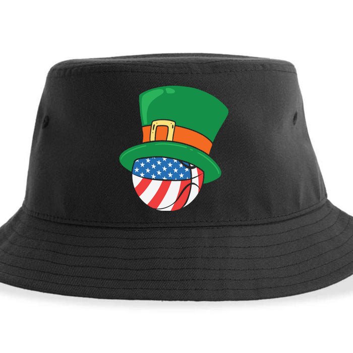 USA Flag Baseball Leprechaun Patrick Sustainable Bucket Hat