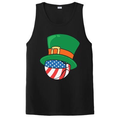 USA Flag Baseball Leprechaun Patrick PosiCharge Competitor Tank