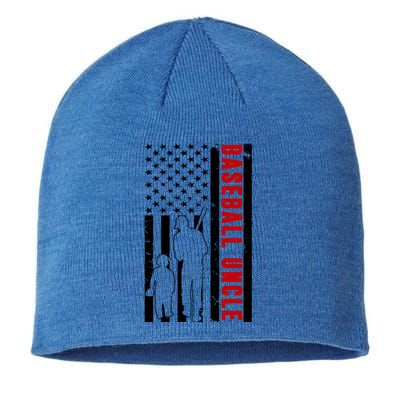 USA Flag Baseball Uncle Baseball Lover Baseball Uncle Gift Sustainable Beanie