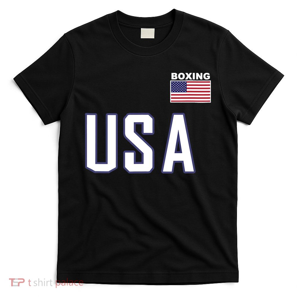 USA Flag Boxing Cool Boxer Training Equipment T-Shirt
