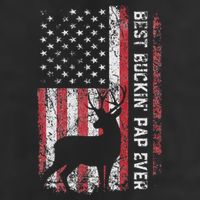 Usa Flag Best Buckin Pap Ever Deer Hunting FatherS Day 11oz C Handle Ceramic Mug