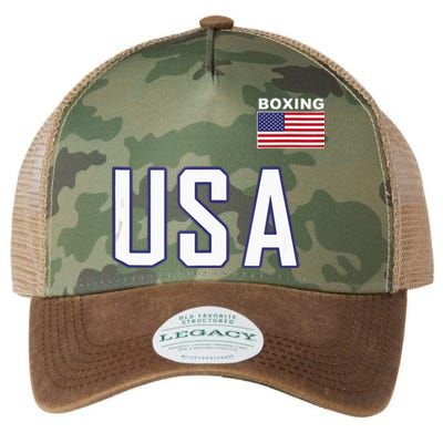 USA Flag Boxing Cool Boxer Training Equipment Men Women Legacy Tie Dye Trucker Hat