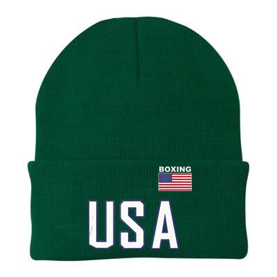 USA Flag Boxing Cool Boxer Training Equipment Men Women Knit Cap Winter Beanie