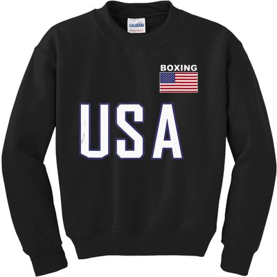 USA Flag Boxing Cool Boxer Training Equipment Men Women Kids Sweatshirt