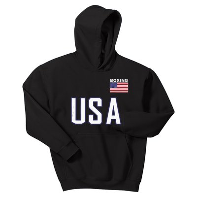 USA Flag Boxing Cool Boxer Training Equipment Men Women Kids Hoodie