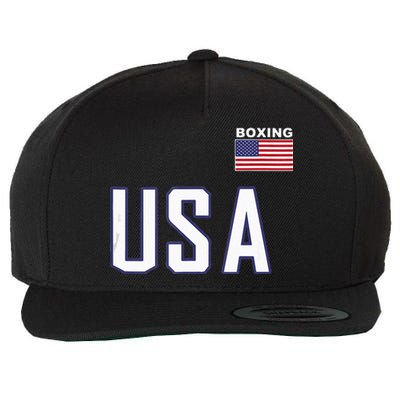 USA Flag Boxing Cool Boxer Training Equipment Men Women Wool Snapback Cap