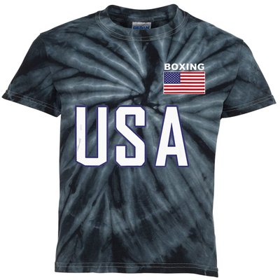 USA Flag Boxing Cool Boxer Training Equipment Men Women Kids Tie-Dye T-Shirt