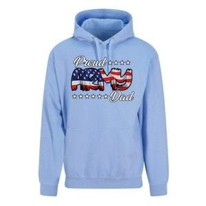 Us Flag Bold Proud Army Dad Gift Unisex Surf Hoodie