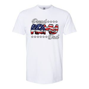 Us Flag Bold Proud Army Dad Gift Softstyle CVC T-Shirt