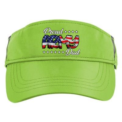 Us Flag Bold Proud Army Dad Cool Gift Adult Drive Performance Visor