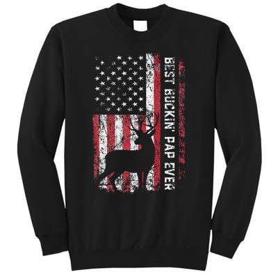 USA Flag Best Buckin Pap Ever Deer Hunting Fathers Day Sweatshirt