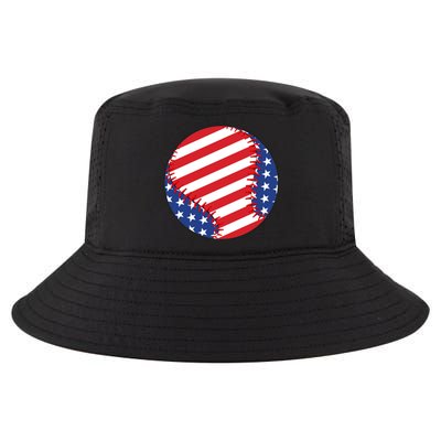 Usa Flag Baseball Funny Baseball Lover Gift Cool Comfort Performance Bucket Hat