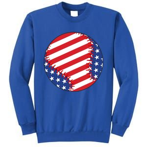 Usa Flag Baseball Funny Baseball Lover Gift Sweatshirt